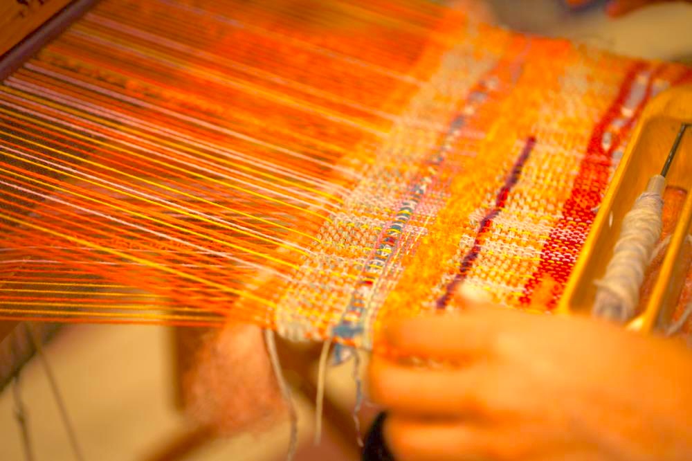 SAORI Weaving Bright